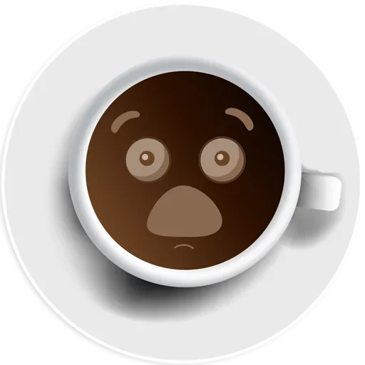 😲 Стикер «Coffee Smile» для Telegram