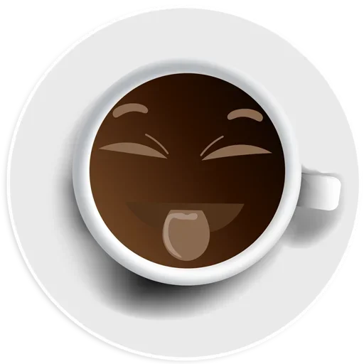 😝 Стикер «Coffee Smile» для Telegram