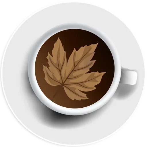 🍁 Стикер «Coffee Smile» для Telegram