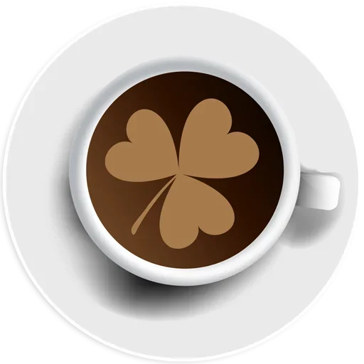 ☘ Стикер «Coffee Smile» для Telegram