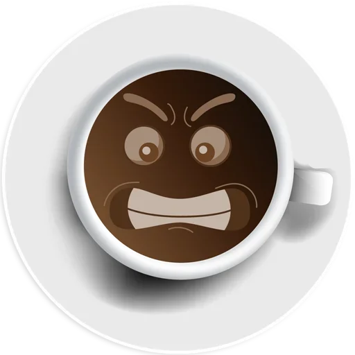 😬 Стикер «Coffee Smile» для Telegram