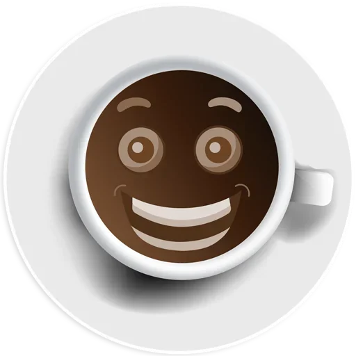 😀 Стикер «Coffee Smile» для Telegram