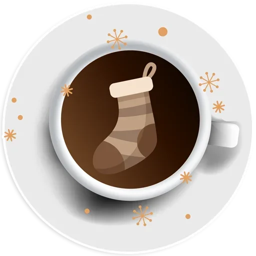 🎄 Стикер «Coffee Smile» для Telegram