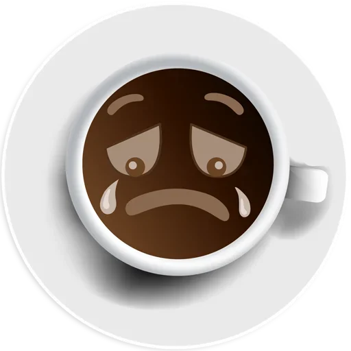 😭 Стикер «Coffee Smile» для Telegram