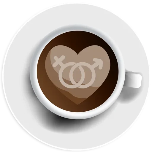 👫 Стикер «Coffee Smile» для Telegram