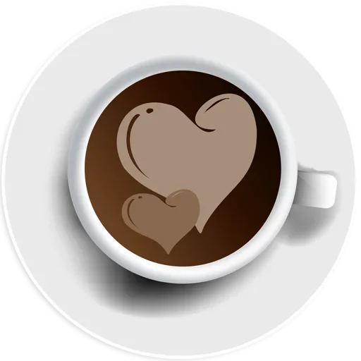 ❤ Стикер «Coffee Smile» для Telegram