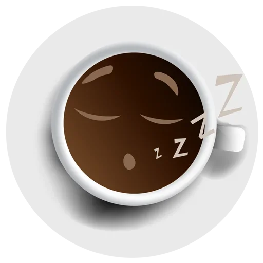 😴 Стикер «Coffee Smile» для Telegram
