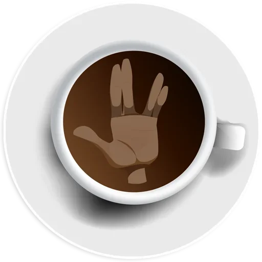 🖐 Стикер «Coffee Smile» для Telegram