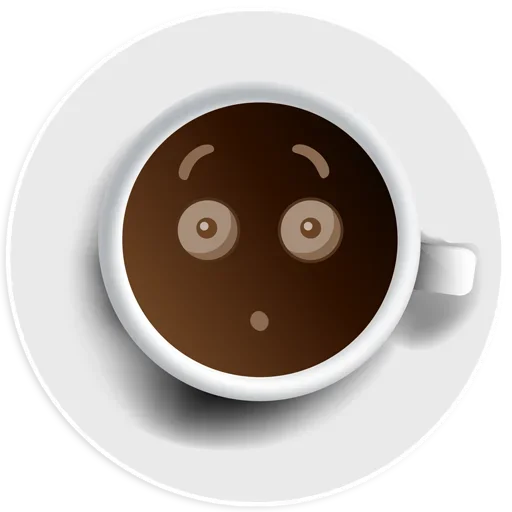 😯 Стикер «Coffee Smile» для Telegram
