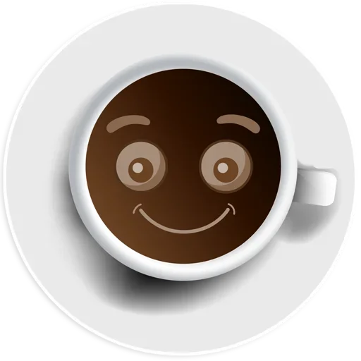 🙂 Стикер «Coffee Smile» для Telegram