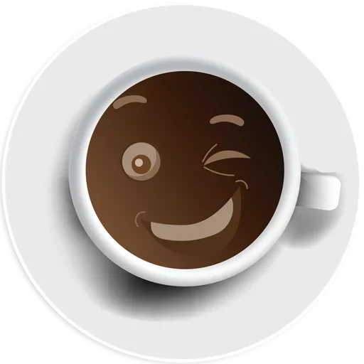 😉 Стикер «Coffee Smile» для Telegram