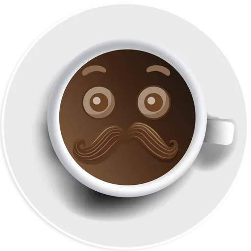 🧐 Стикер «Coffee Smile» для Telegram