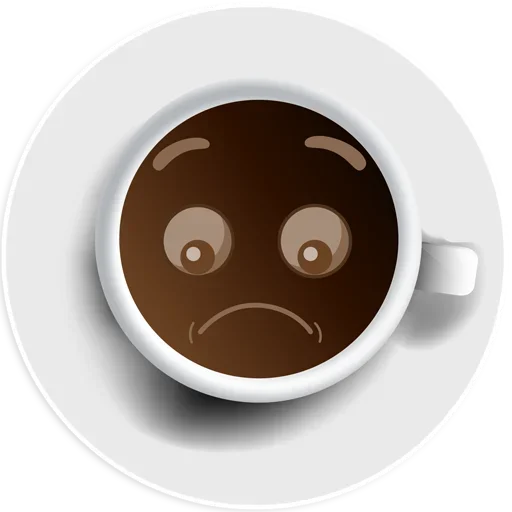 🙁 Стикер «Coffee Smile» для Telegram