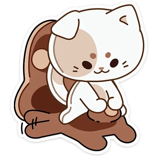 ☺ Стикер «Сливкис и Кофик» для Telegram