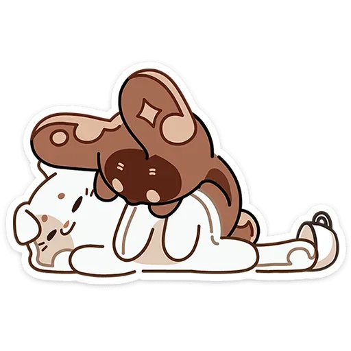 🤗 Стикер «Сливкис и Кофик» для Telegram