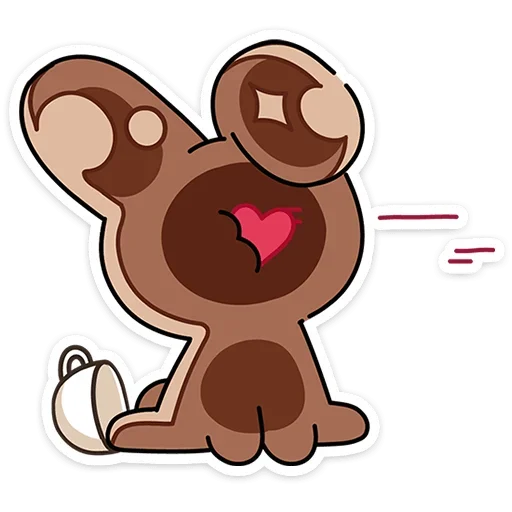 ❤ Стикер «Сливкис и Кофик» для Telegram