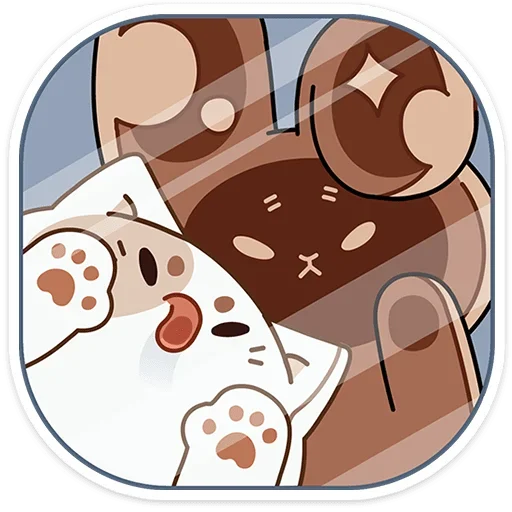 ☺ Стикер «Сливкис и Кофик» для Telegram