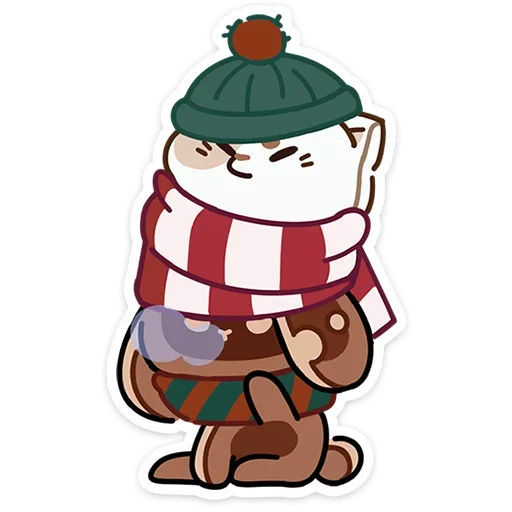 🤒 Стикер «Сливкис и Кофик» для Telegram