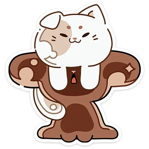 ☺ Стикер «Сливкис и Кофик» для Telegram