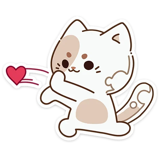 ❤ Стикер «Сливкис и Кофик» для Telegram