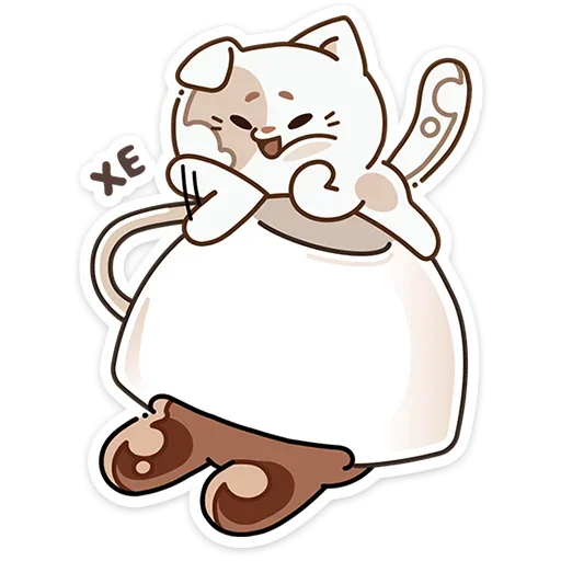 ☺ Стикер «Сливкис и Кофик» для Telegram