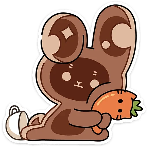 🥕 Стикер «Сливкис и Кофик» для Telegram