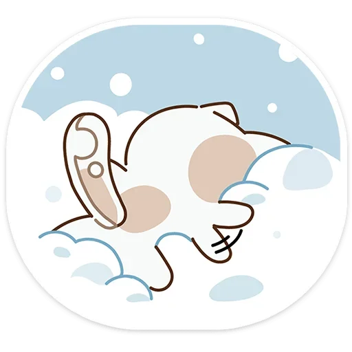 ❄ Стикер «Сливкис и Кофик» для Telegram