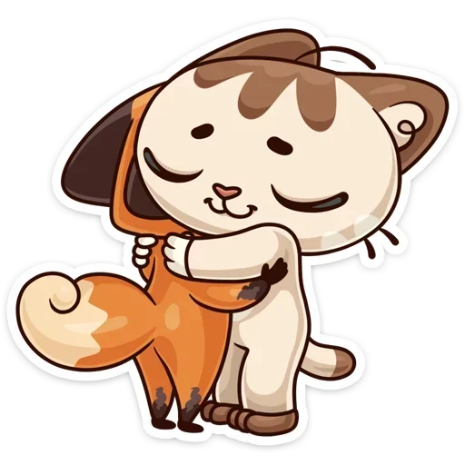 🤗 Стикер «Когда просто любишь без надписей» для Telegram