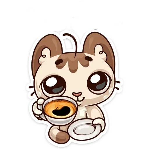 ☕️ Стикер «Когда просто любишь без надписей» для Telegram