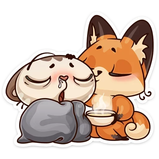🤒 Стикер «Когда просто любишь без надписей» для Telegram