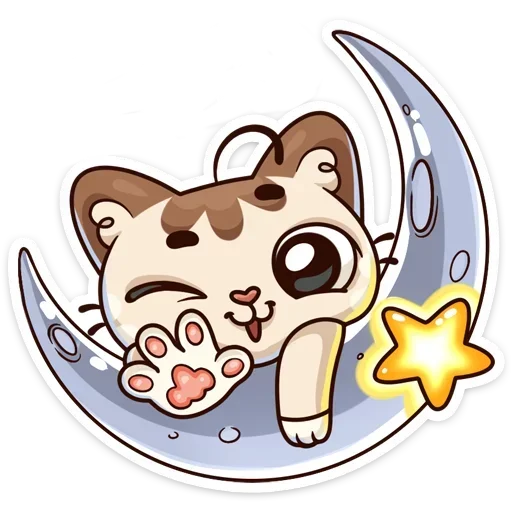 🐾 Стикер «Когда просто любишь без надписей» для Telegram