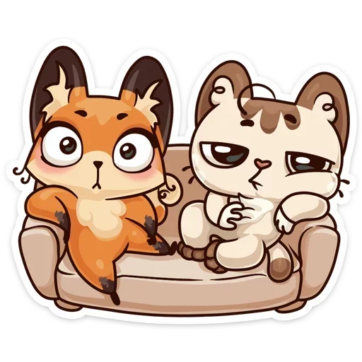 😯 Стикер «Когда просто любишь без надписей» для Telegram