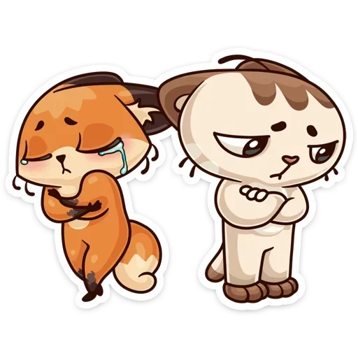 ☹️ Стикер «Когда просто любишь без надписей» для Telegram