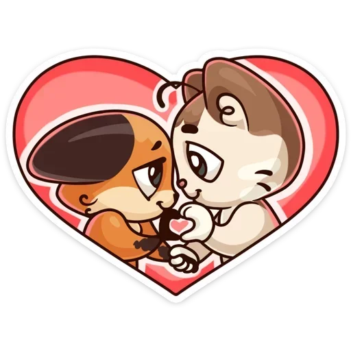 ❤️ Стикер «Когда просто любишь без надписей» для Telegram