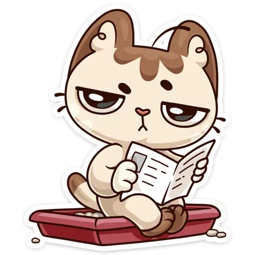 😐 Стикер «Когда просто любишь без надписей» для Telegram