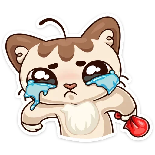 😭 Стикер «Когда просто любишь без надписей» для Telegram