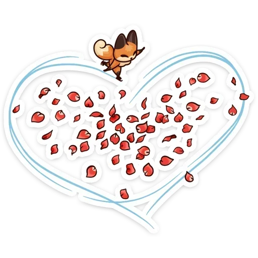 ❤️ Стикер «Когда просто любишь без надписей» для Telegram