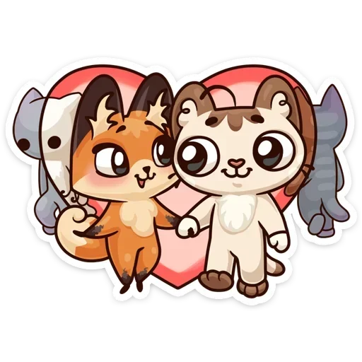 ☺️ Стикер «Когда просто любишь без надписей» для Telegram