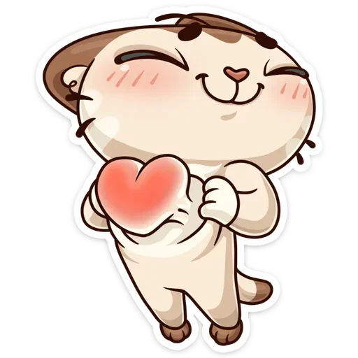 ❤️ Стикер «Когда просто любишь без надписей» для Telegram