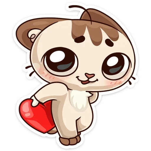 😘 Стикер «Когда просто любишь без надписей» для Telegram