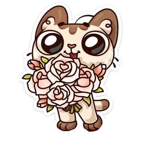 💐 Стикер «Когда просто любишь без надписей» для Telegram