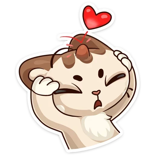 ❤️ Стикер «Когда просто любишь без надписей» для Telegram