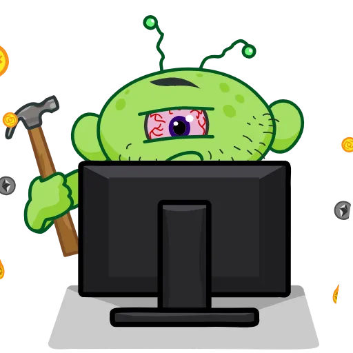 🥴 Стикер «Galaktion» для Telegram
