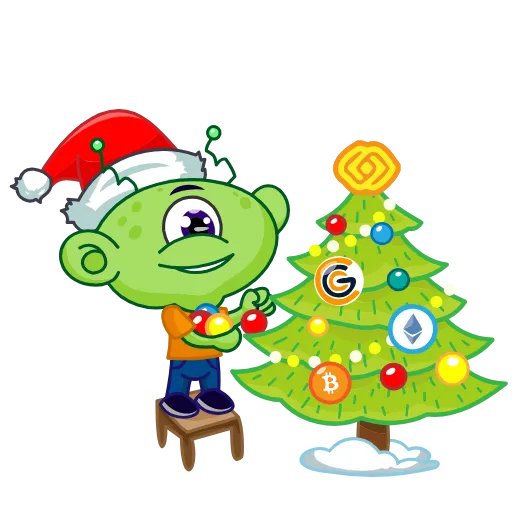 🎄 Стикер «Galaktion» для Telegram