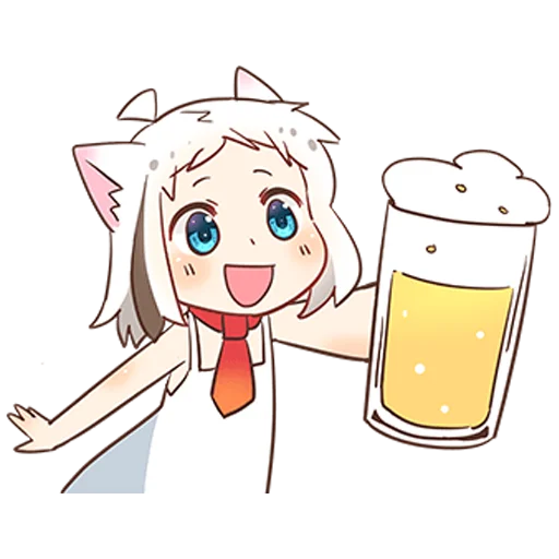 🍺 Стикер «Соко тян» для Telegram