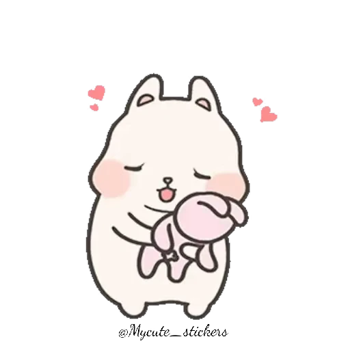 🐰 Стикер «colección cute 2» для Telegram