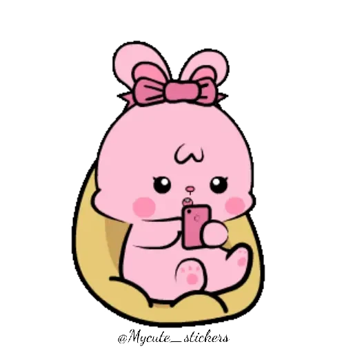🐰 Стикер «colección cute 2» для Telegram