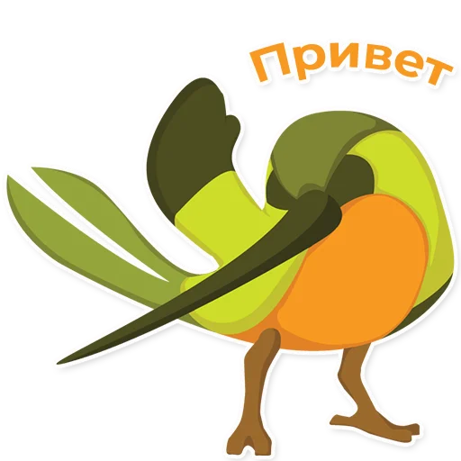 Стикерпак Colibri для Telegram