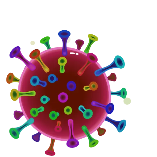 🍭 Стикер «coloravirus» для Telegram