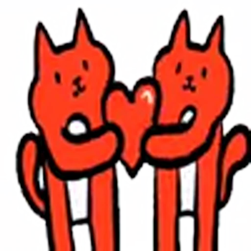 ❤️ Эмодзи «colorcats» для Telegram